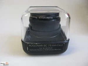Rodenstock Vergrösserungsobjektiv Rogonar-SC 1:4/75 mm lens Mittelformat 6x6 - Picture 1 of 4
