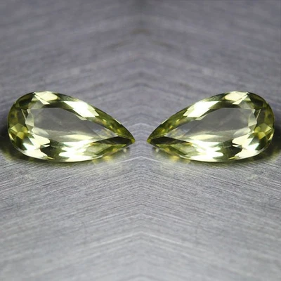 3.09 CTS_AMAZING_MATCHING PAIR_100 % NATURAL GREENISH YELLOW BERYL (Aquamarine) - Image 1 of 3