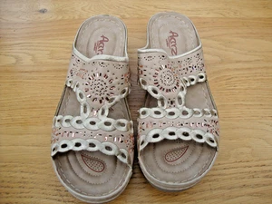 Aarz London Damen-Slipper Diamanten Abend/Hochzeit Party/Abschlussball mehrere Riemen - Bild 1 von 5