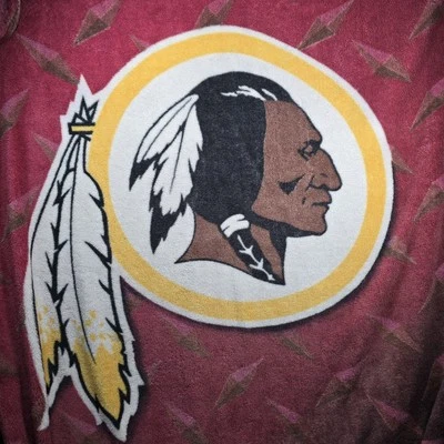 Cobertor vintage Washington Redskins diamante tamanho 72 x 62 vermelho futebol americano NFL - Imagem 1 de 4