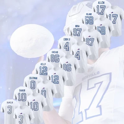 Buffalo B.i.l.l 2025 Colección Rivalías Juego Ropa Todos los Jugadores Número Fan Foto 1 de 3