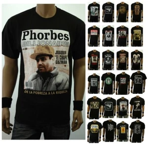 Camiseta Gráfica Negra para Hombre CHAPO MEXICANO Beber Humor Borracho Narco Cartel - Imagen 1 de 63