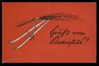 Österreich 1910er klassische Krampus Teufel Weihnachtskarte UNBENUTZT 95320