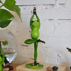  Resin Creative 3D Yoga Frogs Figurine Model Handmade Crafts for Flowerpots