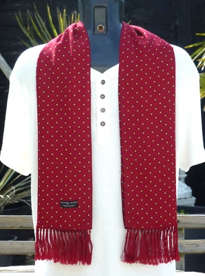 Vintage TOOTAL Polka Dot Scarf Cravat Dapper Mod Indie Scooter Goodwood Ascot - Image 1 of 4