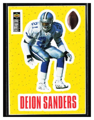 1996 Collector's Choice Play Action Stick-Ums #S8 Deion Sanders - Image 1 of 2