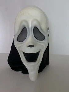 Easter Unlimited Scream Ghost Face Mask Hood Shroud Smile / "Smiley" Spoof Mask - Picture 1 of 4