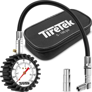 Tire Pressure Gauge (160 PSI ANSI Certified) - for Cars, Bikes, Motorcycle, Truc - Bild 1 von 12