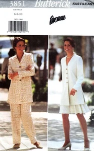 Butterick 3851 Tunic, Skirt & Pants Sewing Pattern Uncut Size 6-8-10 - Bild 1 von 2