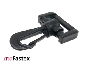 ITW Fastex - Snap Hook - 25mm - Rotary - Black - Pack of 6 - Picture 1 of 1