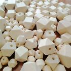 10-30MM Unfinished Wooden Beads Natural Color Spacer Octagonal Loose beads