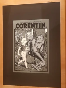 CUVELIER RARE SERIGRAPHIE CORENTIN ESSAI IMPRIMERIE 50 X 70 ETAT COMME NEUF - Imagen 1 de 2