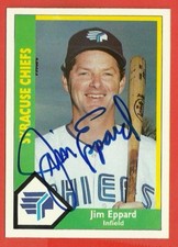 JIM EPPARD - 1990 Syracuse Chiefs CMC #13 - Minor League Autographed Card