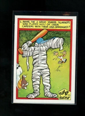 1976 Funky Facts Weird World of Baseball Not in Shape #37 - Image 1 of 2