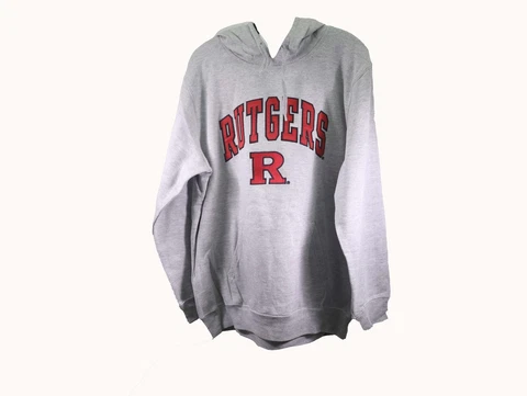 Defective Rutgers Scarlet Knights NCAA Apparel Adult Size Hooded Sweatshirt New Cover