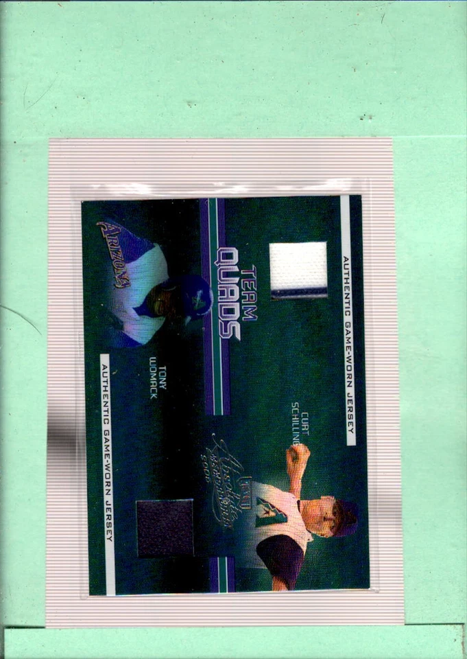 2005 Playoff Absolute Memorabilia Team Quads Swatch Single #22 Curt Sch ID:45696 - Image 1 of 1