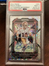 2022 Prizm Brock Purdy (RC) Rookie No Huddle Autograph PSA 10 💎