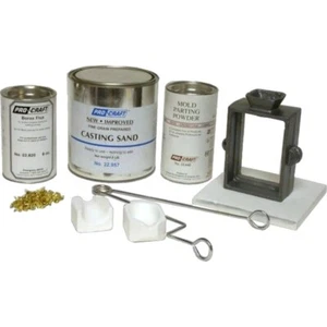 Sand Casting Basic Cast Kit Pouring Gold Silver Copper Shapes Designs Petrobond - Picture 1 of 6
