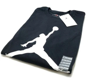 *NEW* Men's NIKE AIR JORDAN JUMPMAN PRINT CREW T SHIRTS BLACK (CJ0921 011) - Picture 1 of 3