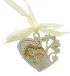 BONBONIERE KOMMUNION KONFIRMATION GEBURTSTAG ANHÄNGER HEILIGE IKONE FAMILIE BAUM - Bild 1 von 2