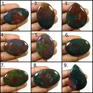 Natural Bloodstone Cabochon 40-92 Cts Polished Mix Shape Handmade Gemstone BO-1 - Picture 1 of 28