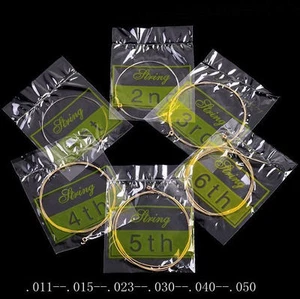 Set Mit Kupfer Alu Wunde Stahl Akustische Gitarre Saiten Licht Anzeige 0.0279cm - Picture 1 of 1