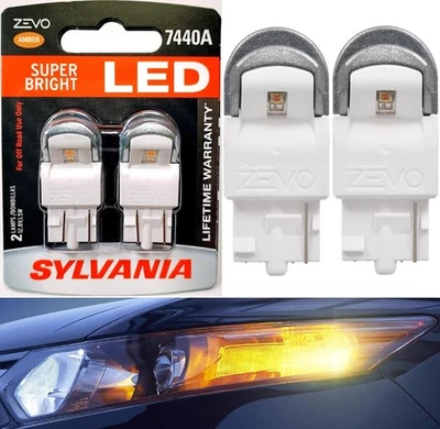 OpenBox ZEVO LED Light 7440A 7442NA Amber Bulbs DRL Daytime Light Replacement - Image 1 of 4