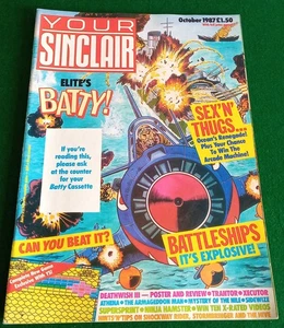 Your Sinclair Magazine Issue Oct 1987 Very Good Condition - Picture 1 of 2