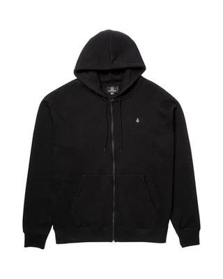 VOLCOM - Mens Single Stone Zip Hoodie - Black - Casual Hooded Top - Image 1 of 4