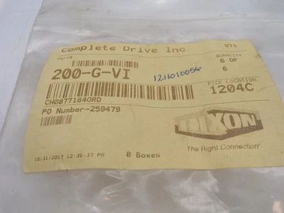 DIXON 200-G-VI GASKET - Image 1 of 2