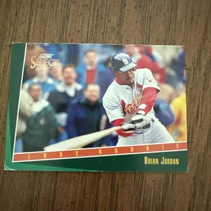 1992 Score Select Baseball Card #280 Featuring Brian Jordan - Picture 1 of 3
