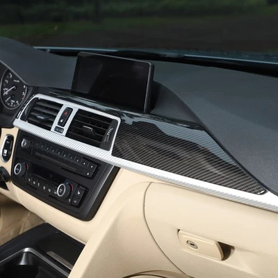 Carbon Optik Armaturenbrett Abdeckung Passend Für BMW 3er F30 F31 4er F32 F33 - Bild 1 von 4