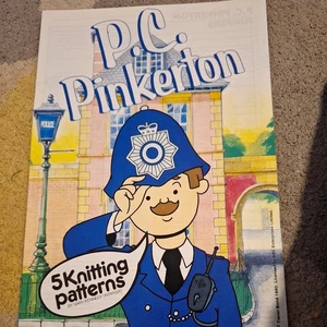 PC Pinkerton 5 Knitting Patterns 4 Ply 24"-44" Intarsia Booklet - Picture 1 of 5