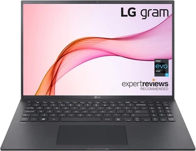LG Gram 16Z90P-K.AA75A1 Notebook 16" Laptop Core i7 16GB 512GB Win 10 Home Black - Image 1 of 4