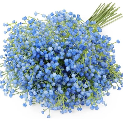 Ramo de flores artificiales para aliento de bebé Gypsophila tacto real boda decoración del hogar Foto 1 de 4