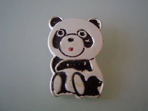 Metallfiguren 80er Jahre verschiedene Anstecker Panda Anstecker selten !! - Bild 1 von 1