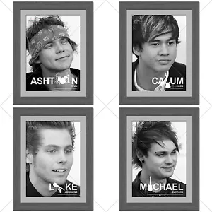 5SOS - 5 Segundos de Verano JUEGO COMPLETO Impresiones Artísticas de Pared de Dormitorio - Regalo de Navidad - Imagen 1 de 18