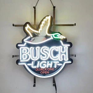 Flying Duck Quack One Open Hunter 20"x16" Neon Sign Light Lamp HD Vivid Printing - Picture 1 of 12