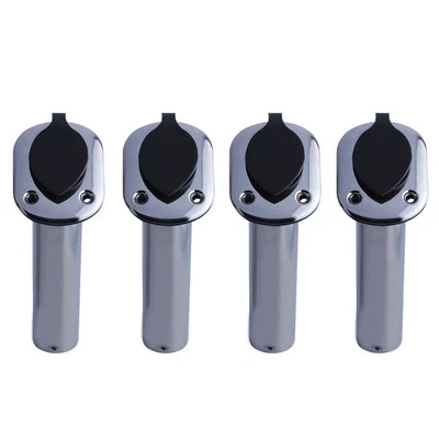 4Pcs Boat Stainless Steel Fishing Rod Holder With PVC Cap Flush Mount 30 Degree - Image 1 of 4