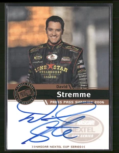 David Stremme 2006 Press Pass Bronze Auto - Picture 1 of 2