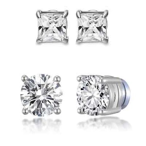Pendientes Magnéticos Clip Mujeres Hombres Tachuelas Par Tachuelas Falso Unisex Imán No Perforante - Imagen 1 de 17