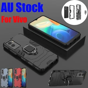 For Vivo Y33s Y55 Y55S 5G Y21s Y21 Y11S Shockproof Armor Case Ring Stand Cover - Picture 1 of 32
