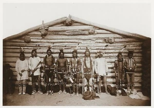 Postcard Grass Dancers (Standing Rock Sioux) Fort Yates, ND 1888 MINT (Repro) - Picture 1 of 1