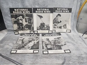 Vintage National Radio News 1945, 46, 47 Pamphlet Magazine Lot of 5 IwoJima - Picture 1 of 1