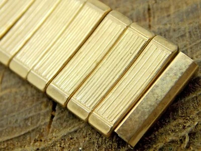 Pulsera Baldwin Vintage NOS Sin Usar Llena de Oro Amarillo Expansión Reloj 16mm Foto 1 de 3