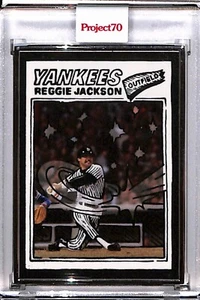 2021 TOPPS PROJECT 70 #721 REGGIE JACKSON BY JOSHUA VIDES AP SILVER FRAME 01/51 - Picture 1 of 2