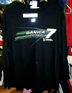 VINTAGE CFS #7 GODADDY.COM DANICA PATRICK JRM LONG SLEEVE TEE SHIRT XLARGE NWT - Picture 1 of 2