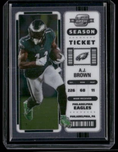 2022-23 Panini Contenders Optic A.J. Brown #44 Season Ticket Football - Picture 1 of 2
