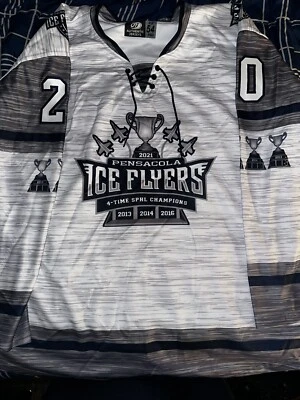 Pensacola Ice Flyers 4 Time Champion Jersey SPHL ECHL  Ice Pilots Presidents Cup - Image 1 of 4