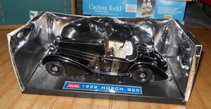 1939 Horch 855 Roadster Sun Star 1:18 Diecast Car Black NO WINDSHIELD GLASS/BOX - Picture 1 of 8